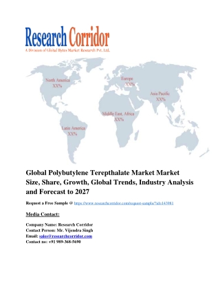 Global Polybutylene Terepthalate Market Market Size, Share, Growth, Global Trends, Industry Analysis and Forecast to 202