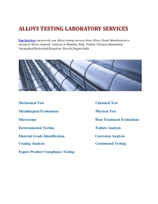 Metals,ROHS,Grade,Microstructure Testing Lab Mumbai, Pune, Nashik, India