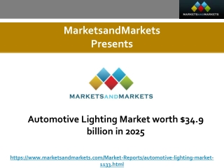 Automotive Lighting Market worth $34.9 billion in 2025