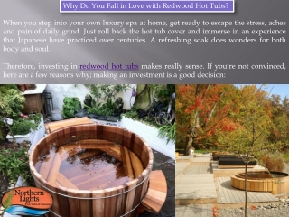 Redwood Hot Tubs - Northern Lights Cedar Tubs