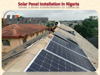 Solar Panel Installation in Nigeria