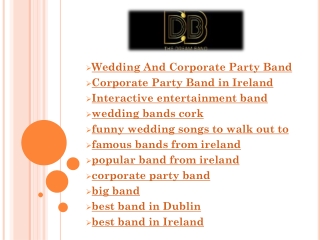 Wedding And Corporate Party Band