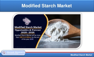 Modified Starch Market, Production & Forecast, Sector & Company Analysis