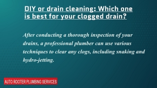 Sewer cleaning NYC