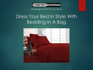 Dress Your Bed In Style With Bedding In A Bag