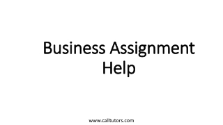 Business Assignment Help