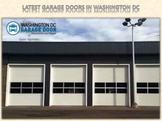 Latest Garage Doors in Washington DC