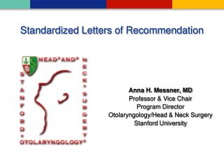 Standardized Letters of Recommendation