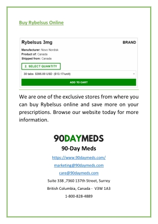 Buy Rybelsus Online