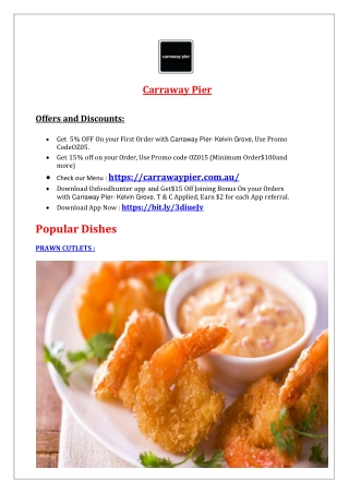 5% OFF - Carraway Pier menu - Fish and Chips kelvin grove, Qld