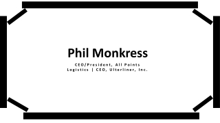 Phil Monkress - Famous for Developing Quality Management System