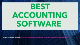 Guide to Choose The Best Accounting Software Technology