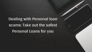 Dealing with Personal Loan Scams