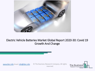 Electric Vehicle Batteries Market Analysis and Forecast Report 2030