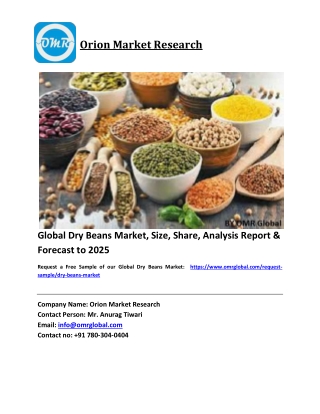 Global Dry Beans Market Size, Industry Trends, Share and Forecast 2020-2026