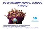 DCSF INTERNATIONAL SCHOOL AWARD