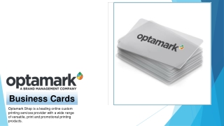 Custom Business Cards Printing Online - Optamark