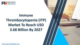 Immune Thrombocytopenia (ITP) Market