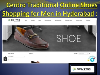 Centro Traditional Online Shoes Shopping for Men in Hyderabad :