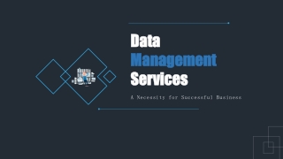 Data Management Services – A Necessity for Successful Business
