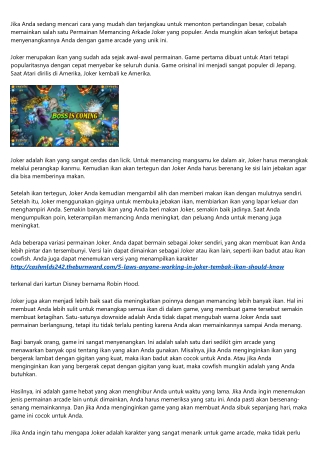 15 Best Blogs to Follow About joker tembak ikan