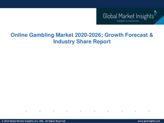 Online Gambling Market Trends, Analysis & Forecast,2026