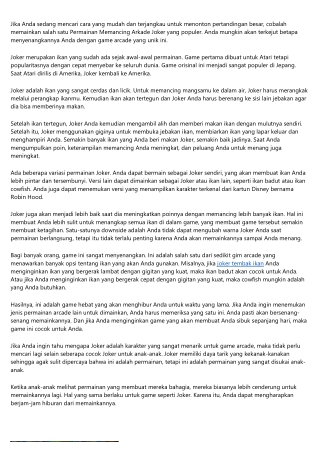 12 Reasons You Shouldn't Invest in joker tembak ikan