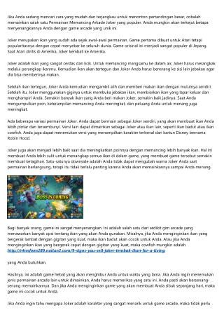 The Biggest Trends in joker tembak ikan We've Seen This Year