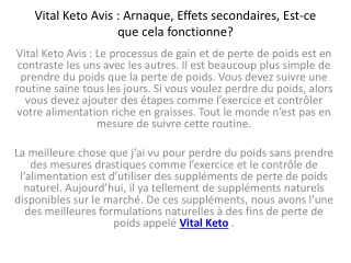 Vital Keto Force supplémentaire - action rapide et graisse puissante!