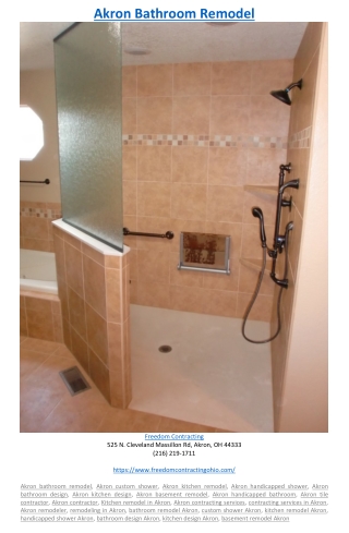 Akron Bathroom Remodel
