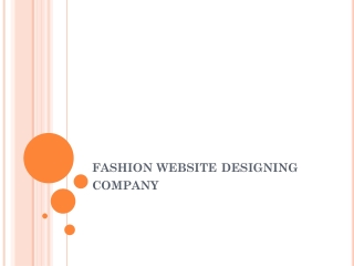 fashion website designing company
