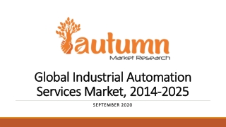 Global Industrial Automation Services Market, 2014-2025