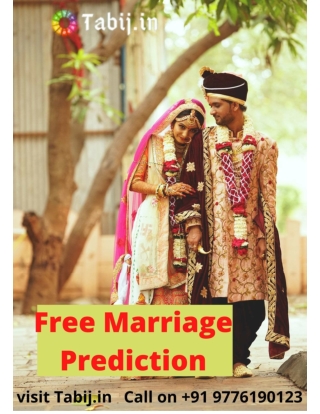 Free Marriage Prediction: Get a Prefect life partner  919776190123