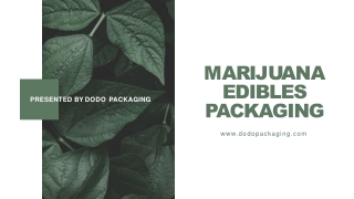 Get Marijuana Edibles Packaging Wholesale