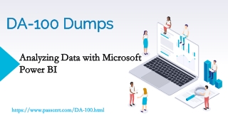 Microsoft Power BI DA-100 Exam Dumps