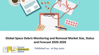 Global Space Debris Monitoring and Removal Market Size, Status and Forecast 2020-2026