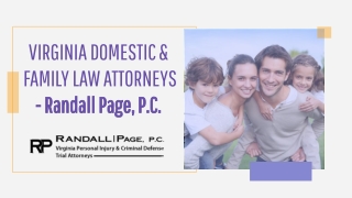 Virginia Domestic & Family Law Attorneys - Randall Page, P.C.