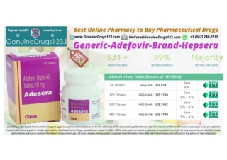 Generic and Brand Name of #Adefovir #Hepsera 10 Mg Tablets - #GenuineDrugs123