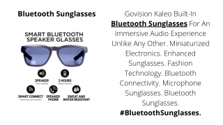 Bluetooth Sunglasses