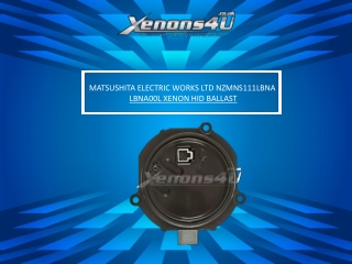 Matsushita Electric Works Ltd Nzmns111lbna Lbna00l Xenon Hid Ballast