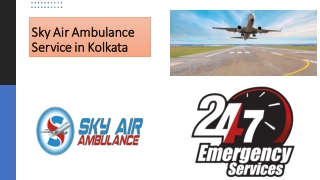 Select Emergency Air Ambulance in Kolkata with Hi-tech Medical Treatment