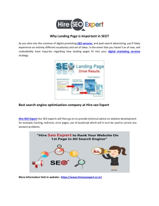 Why Landing Page is Important in SEO?