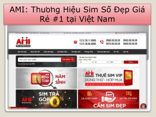 sim số đẹp