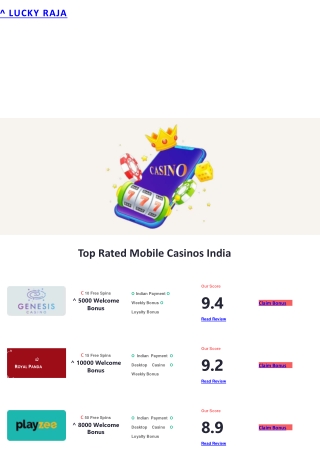 Mobile Casinos India