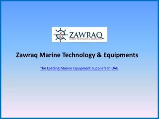 Marine Equipment Suppliers in UAE