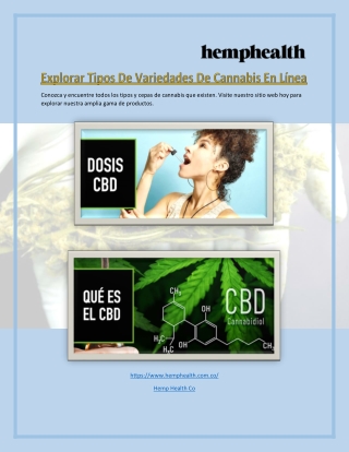 Explorar tipos de variedades de cannabis en línea
