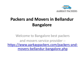 AarKay Packers and Movers Bellandur Bangalore