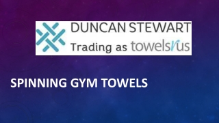 Spinning Gym Towels