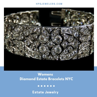 Womens Diamond Estate Bracelets NYC