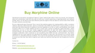 Buy Morphine Online